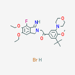 ATOPAXAR HYDROBROMIDE 10MG结构式
