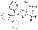 Structure of [3-(TRIFLUOROMETHYL)-1-TRITYL-1H-PYRAZOL-4-YL]BORONIC ACID