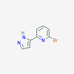 2-bromo-6-(1H-pyrazol-3-yl)pyridine结构式