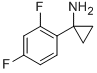 Structure of Cyclopropanamine, 1-(2,4-difluorophenyl)-