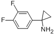 Structure of Cyclopropanamine, 1-(3,4-difluorophenyl)-