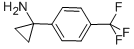 1-(4-三氟甲基苯基)环丙胺结构式