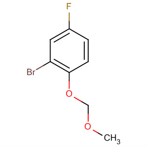 Structure of Benzene, 2-bromo-4-fluoro-1-(methoxymethoxy)-