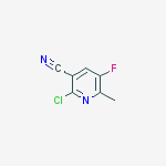 Structure of 3-Pyridinecarbonitrile, 2-chloro-5-fluoro-6-methyl-