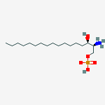 Structure of [(2s,3r)-2-azaniumyl-3-hydroxyheptadecyl] Hydrogen Phosphate
