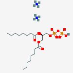Structure of Diazanium;[[(2r)-2,3-di(octanoyloxy)propoxy]-oxidophosphoryl] Hydrogen Phosphate