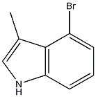 4-溴-3-甲基吲哚结构式
