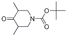 3,5-二甲基-4-氧代哌啶-1-羧酸叔丁酯结构式