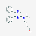 Structure of 4-[(5,6-Diphenylpyrazinyl)(1-methylethyl)amino]-1-butanol