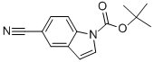 Structure of 1-BOC-5-CYANOINDOLE