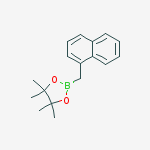 4,4,5,5-Tetramethyl-2-(naphthalen-1-ylmethyl)-1,3,2-dioxaborolane结构式