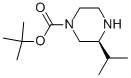 Structure of (S)-1-N-Boc-3-isopropylpiperazine