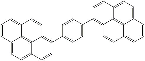 Structure of 1,4-Di(pyren-1-yl)benzene