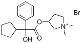 Structure of glycopyrronium bromide