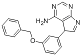 Structure of 5-(3-(benzyloxy)phenyl)-5H-pyrrolo[2,3-d]pyrimidin-4-amine
