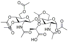 Structure of GlcNAc-1--4-MurNAc(OAc)5