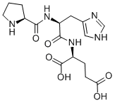 Structure of H-PRO-HIS-GLU-OH