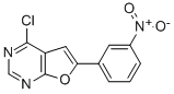 4-CHLORO-6-(3-NITRO-PHENYL)-FURO[2,3-D]PYRIMIDINE结构式