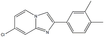 Structure of 7-chloro-2-(3,4-dimethylphenyl)imidazo[1,2-a]pyridine
