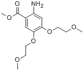 Structure of METHYL ESTER, 2-AMINO-4,5-BIS(2-METHOXYETHOXY)BENZOIC ACID