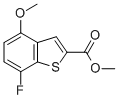 Structure of 7-FLUORO-4-METHOXY-BENZO[B]THIOPHENE-2-CARBOXYLIC ACID METHYL ESTER