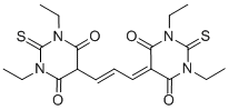 Structure of BIS-(1,3-DIETHYLTHIOBARBITURIC ACID)TRIMETHINE OXONOL