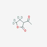 2-Acetylbutyrolactone-3,3,4,4-d4结构式