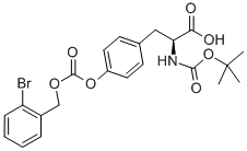 Structure of Boc-O-(2-bromo-Cbz)-L-Tyrosine