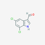 Structure of 5,7-dichloro-1H-indole-3-carbaldehyde