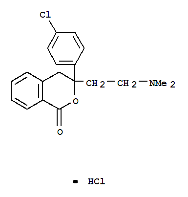 Structure of 3-(4-Chlorophenyl)-3-[2-(dimethylamino)ethyl]-3,4-dihydro-1H-isochromen-1-one hydrochloride