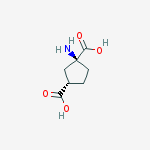 Structure of (±)-trans-1-amino-1,3-dicarboxycyclopentane