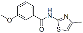 BENZAMIDE, 3-METHOXY-N-(4-METHYL-2-THIAZOLYL)-结构式