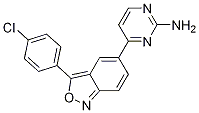 4-[3-(4-Chlorophenyl)-2,1-benzisoxazol-5-yl]-2-pyrimidinamine结构式