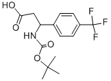 Structure of 3-TERT-BUTOXYCARBONYLAMINO-3-(4-TRIFLUOROMETHYL-PHENYL)-PROPIONIC ACID