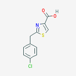 Structure of 2-(4-Chlorobenzyl)-1,3-thiazole-4-carboxylic acid