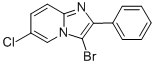 Structure of 3-Bromo-6-chloro-2-phenyl-imidazo[1,2-a]pyridine
