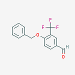 Benzaldehyde, 4-(phenylmethoxy)-3-(trifluoromethyl)-结构式