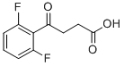 Chemical structure of 4-(2,6-DIFLUOROPHENYL)-4-OXOBUTYRIC ACID