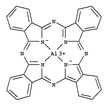 Structure of aluminum phthalocyanine