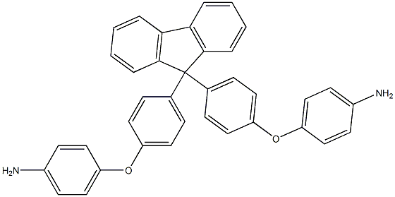 Structure of 4,4'-[9H-Fluoren-9-ylidenebis(4,1-phenyleneoxy)]bisbenzenamine