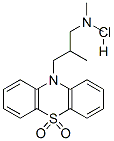 Structure of N,N,beta-trimethyl-10H-phenothiazine-10-propylamine 5,5-dioxide monohydrochloride