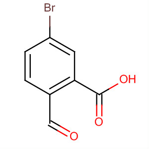 Structure of Benzoic acid, 5-bromo-2-formyl-