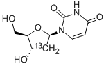 Structure of [2'-13C]2'-DEOXYURIDINE