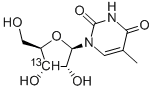 Structure of 5-METHYL-[3-13C]URIDINE