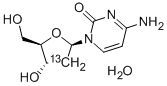 [2-13C]2-DEOXYCYTIDINE MONOHYDRATE结构式