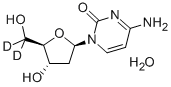 Structure of [5,5-2H2]2-DEOXYCYTIDINE MONOHYDRATE