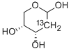 Structure of 2-DEOXY-D-[2-13C]ERYTHRO-PENTOSE