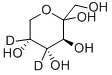 Chemical structure of D-[4,5-2H2]FRUCTOSE