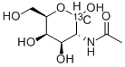 Structure of N-ACETYL-D-[1-13C]GALACTOSAMINE