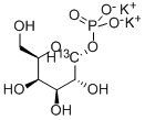 Structure of ALPHA-D-[1-13C]GALACTOPYRANOSYL 1-PHOSPHATE DIPOTASSIUM SALT
